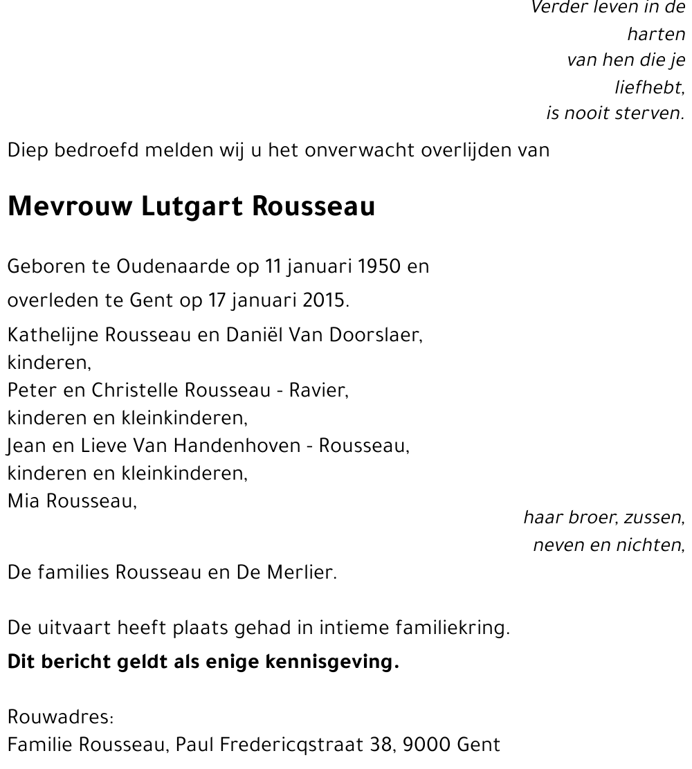 Lutgart Rousseau