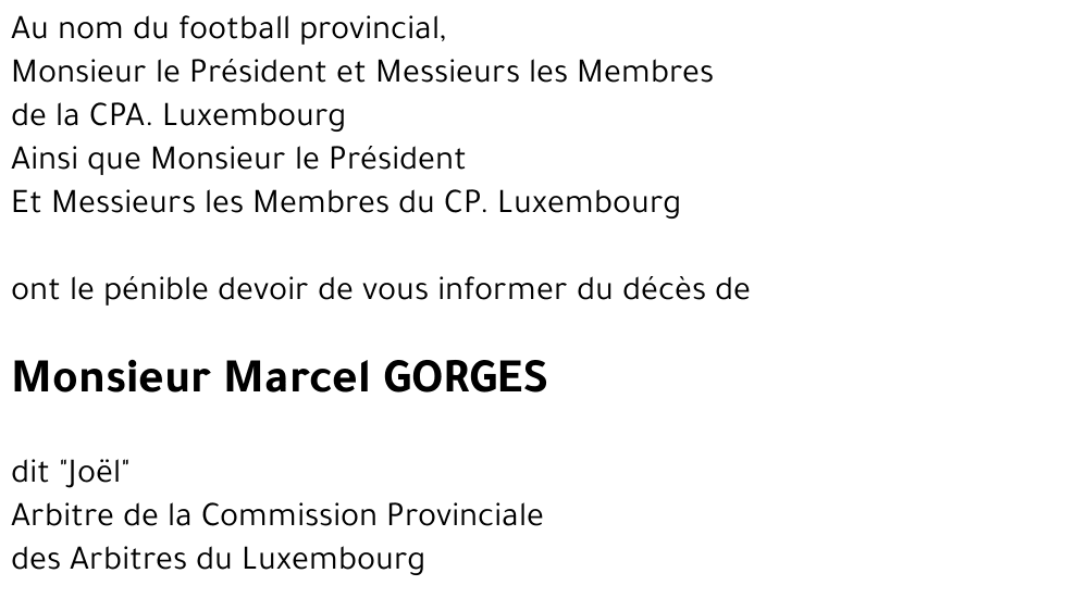 Marcel GORGES