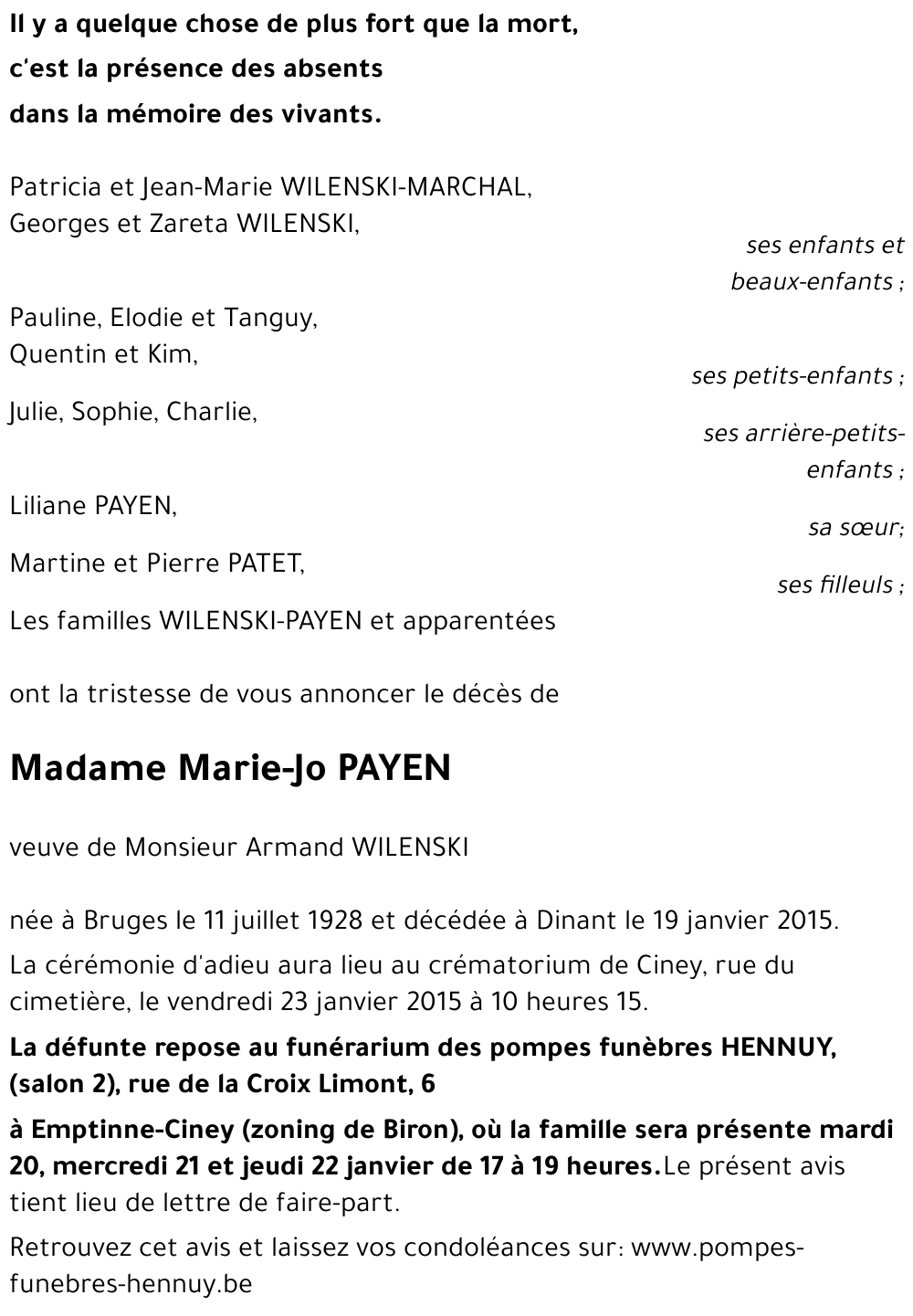 Marie-Jo PAYEN