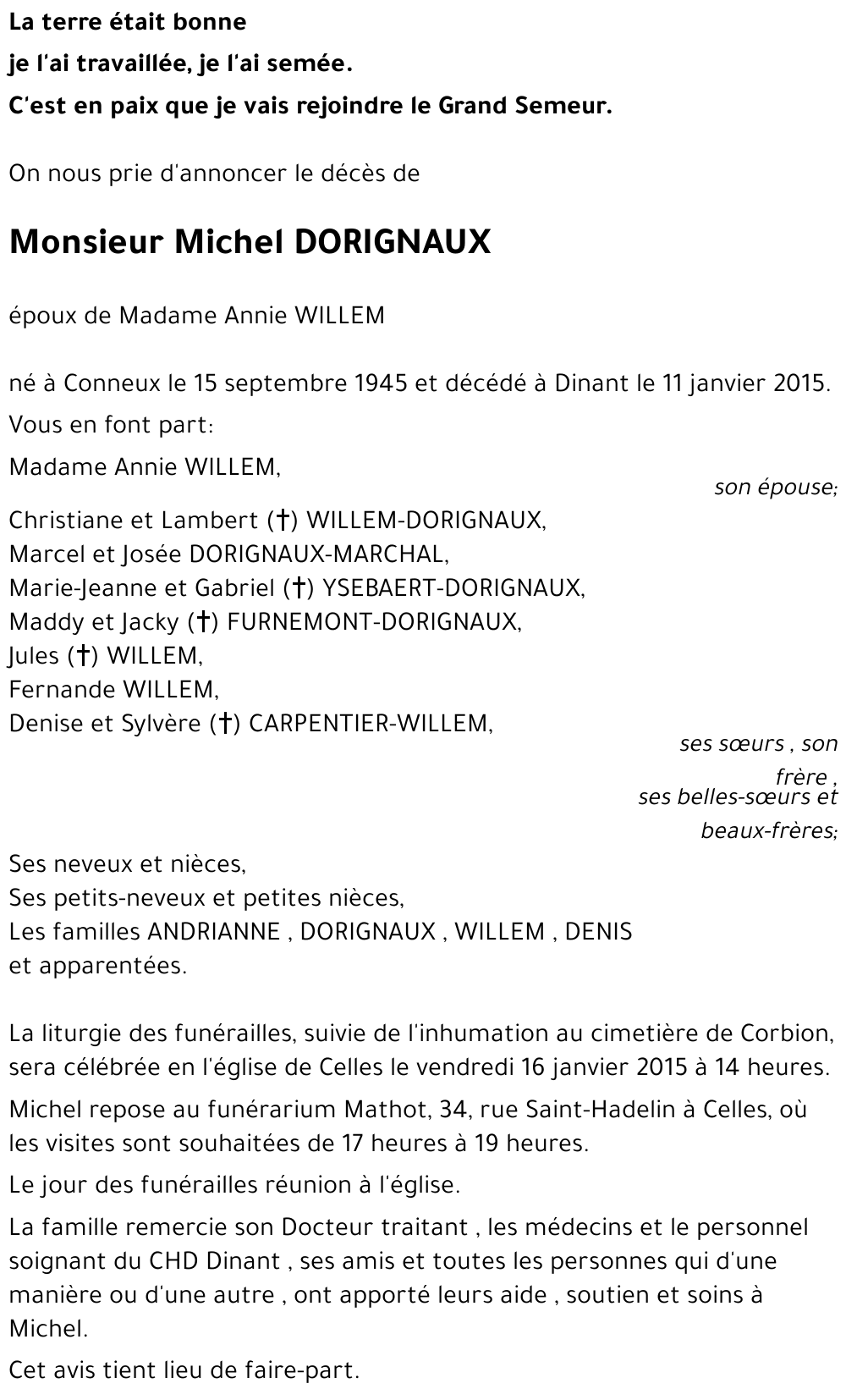 Michel DORIGNAUX