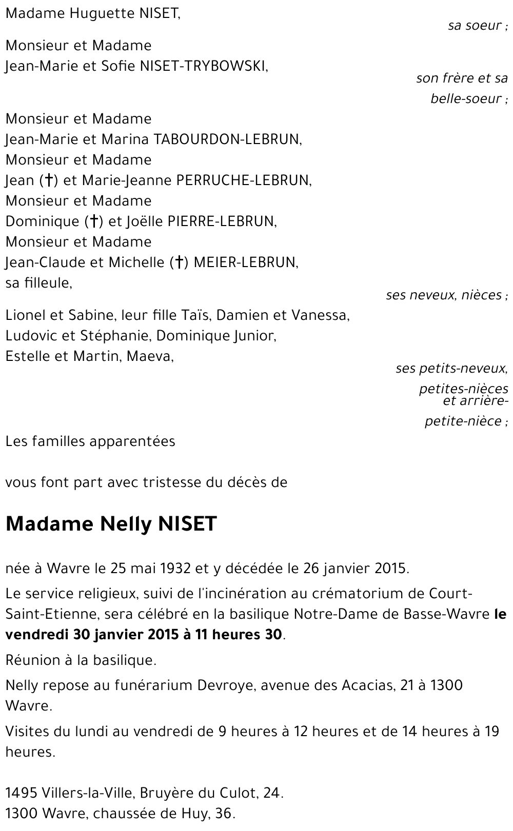 Nelly NISET