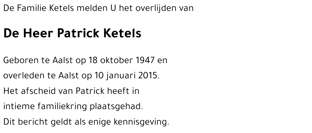 Patrick Ketels