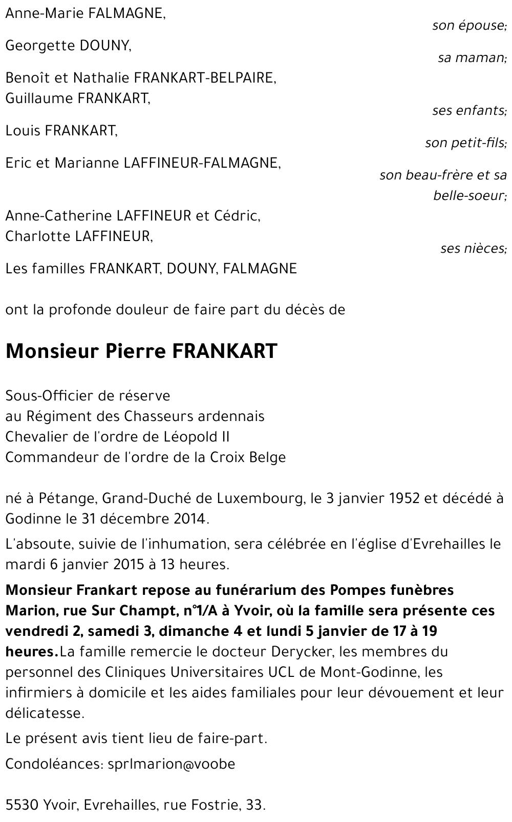 Pierre FRANKART