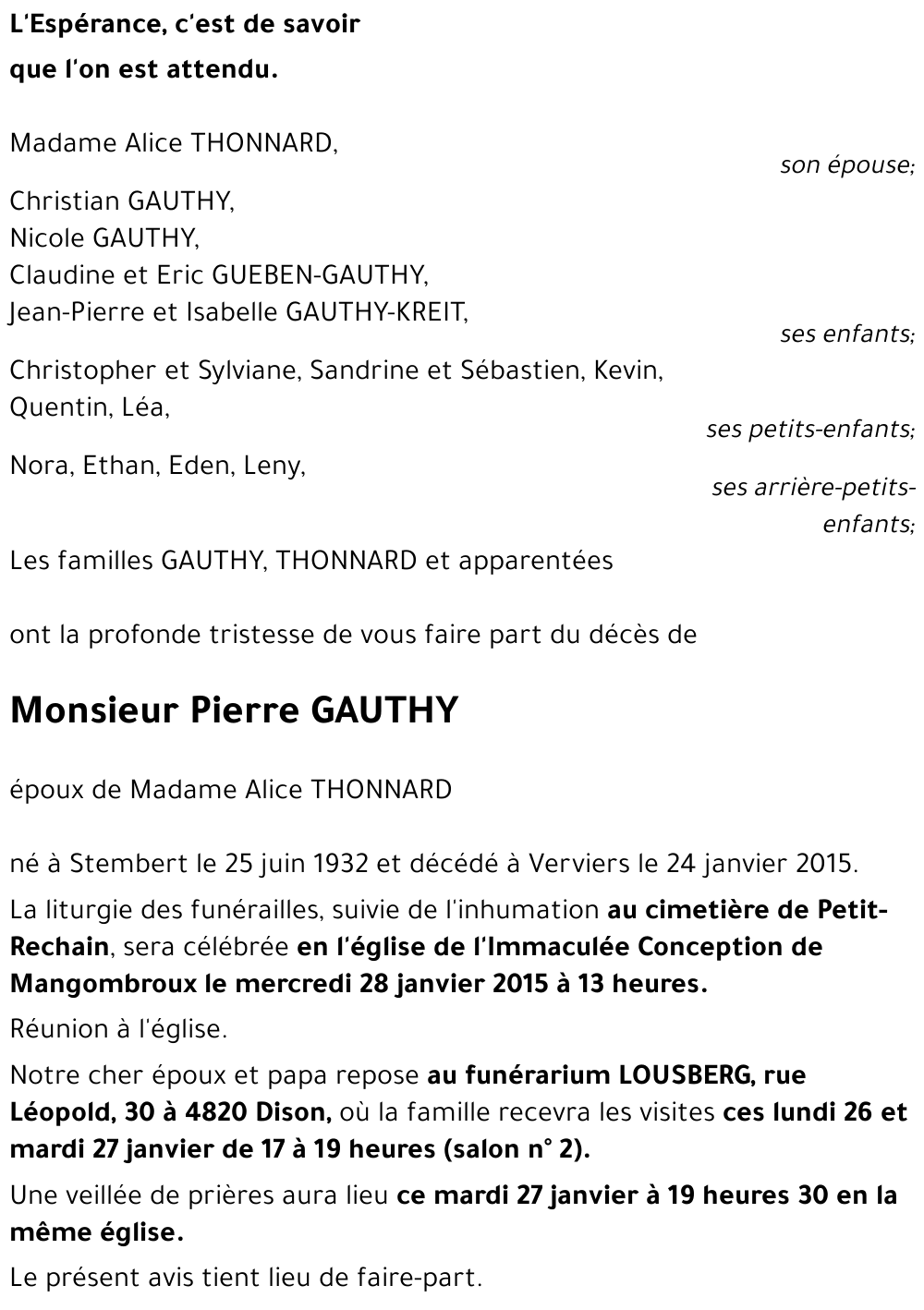 Pierre GAUTHY