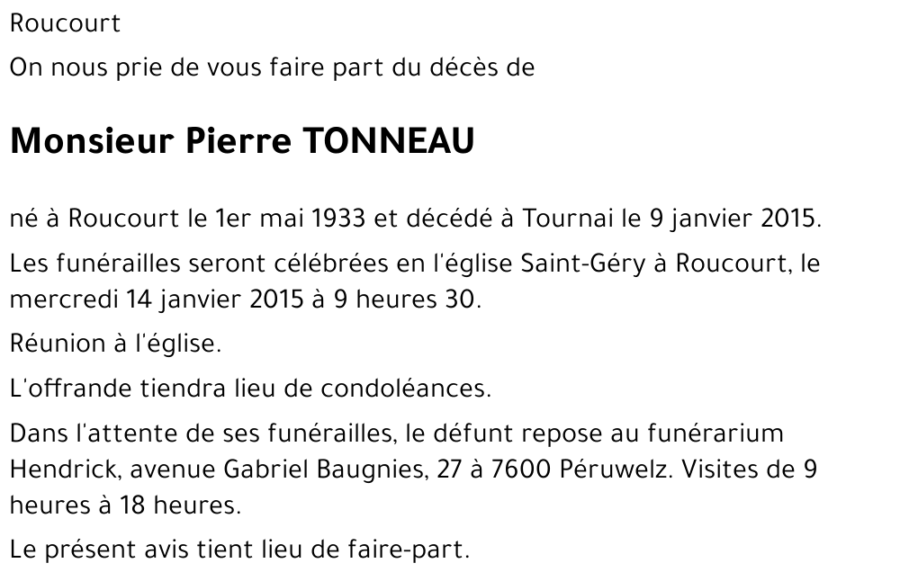 Pierre TONNEAU