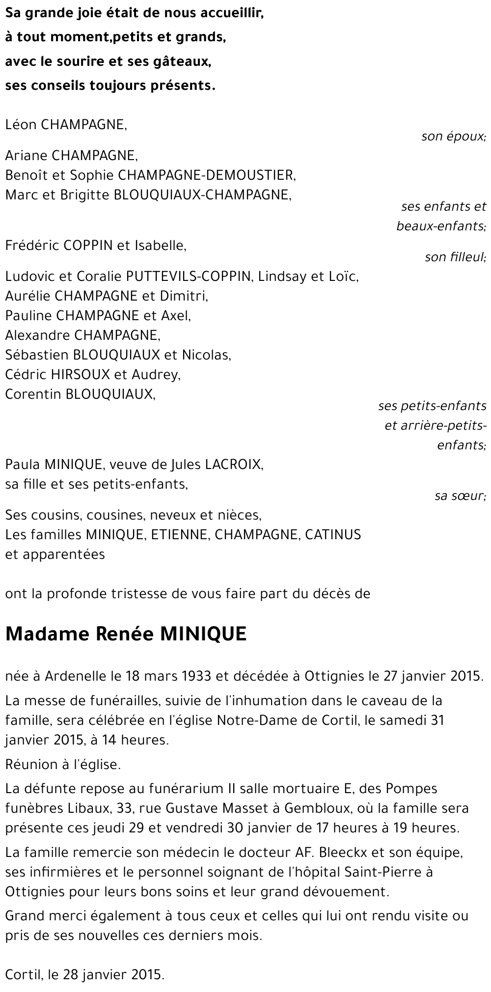 Renée MINIQUE