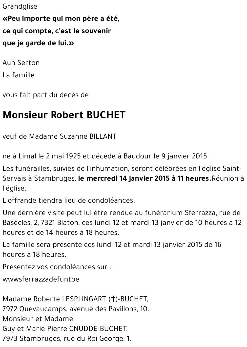 Robert BUCHET