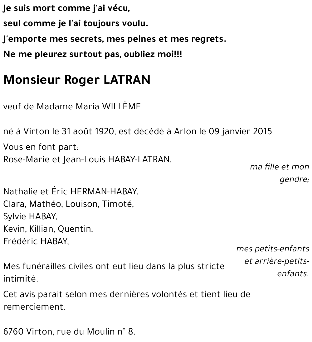 Roger LATRAN 