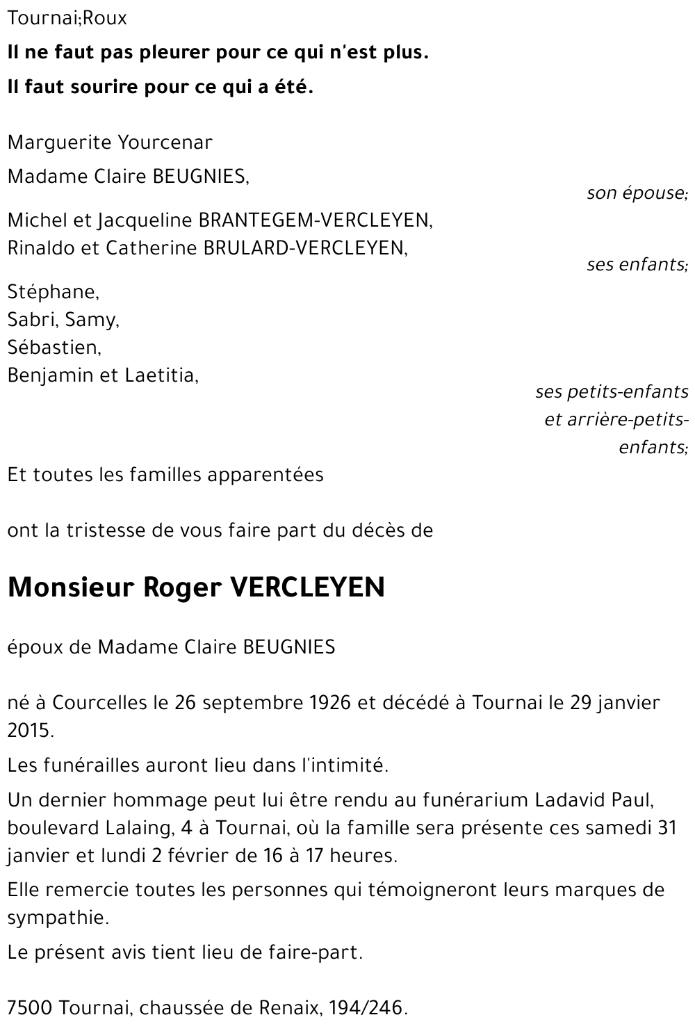 Roger VERCLEYEN