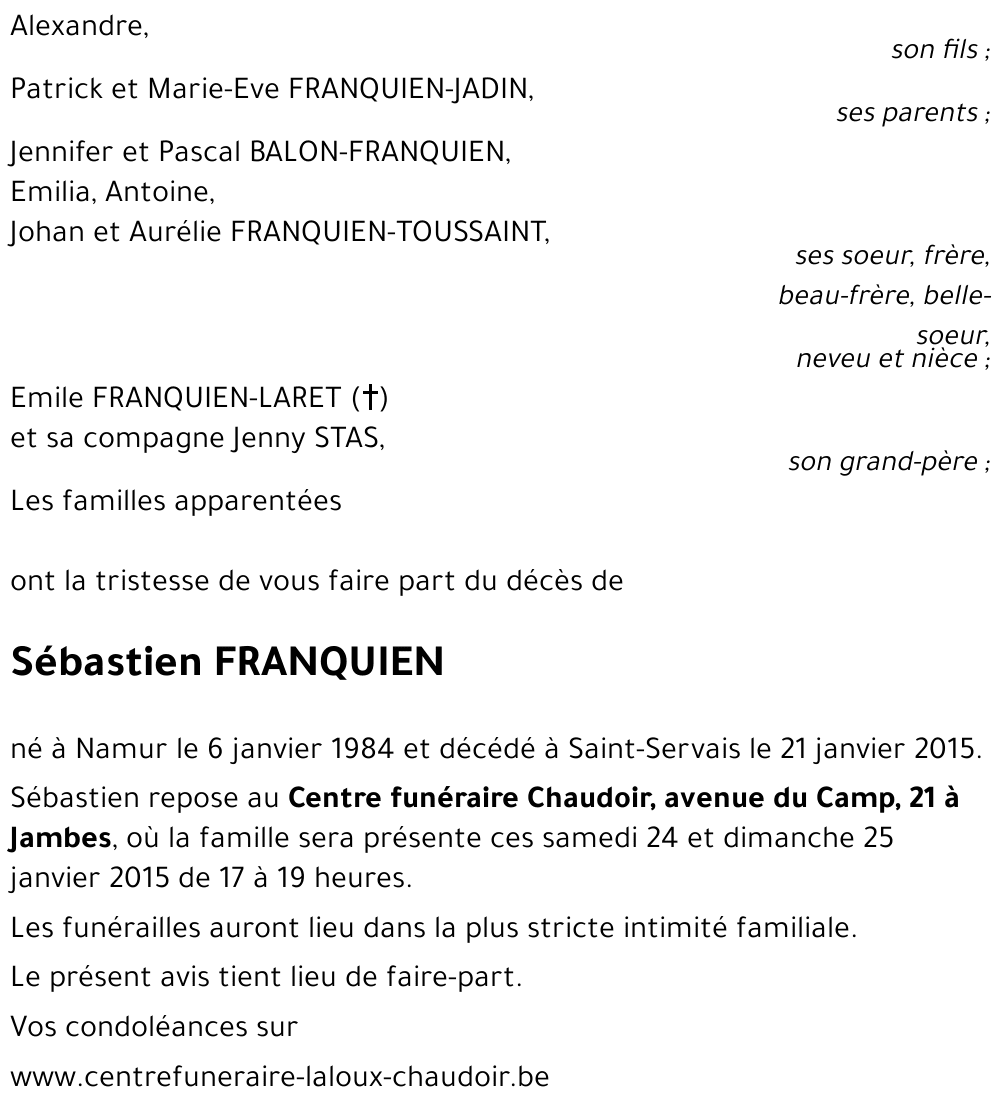 Sébastien FRANQUIEN