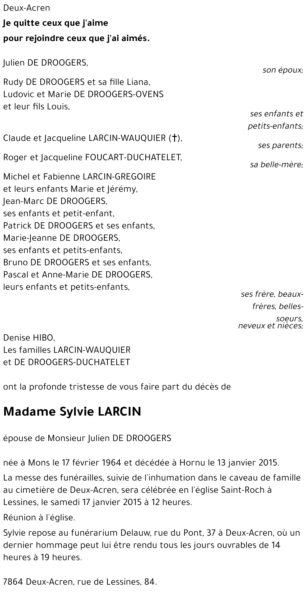 Sylvie LARCIN