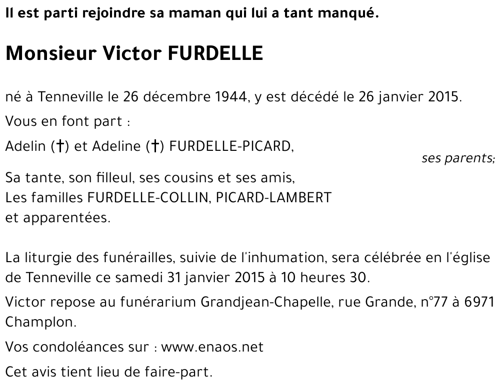 Victor FURDELLE