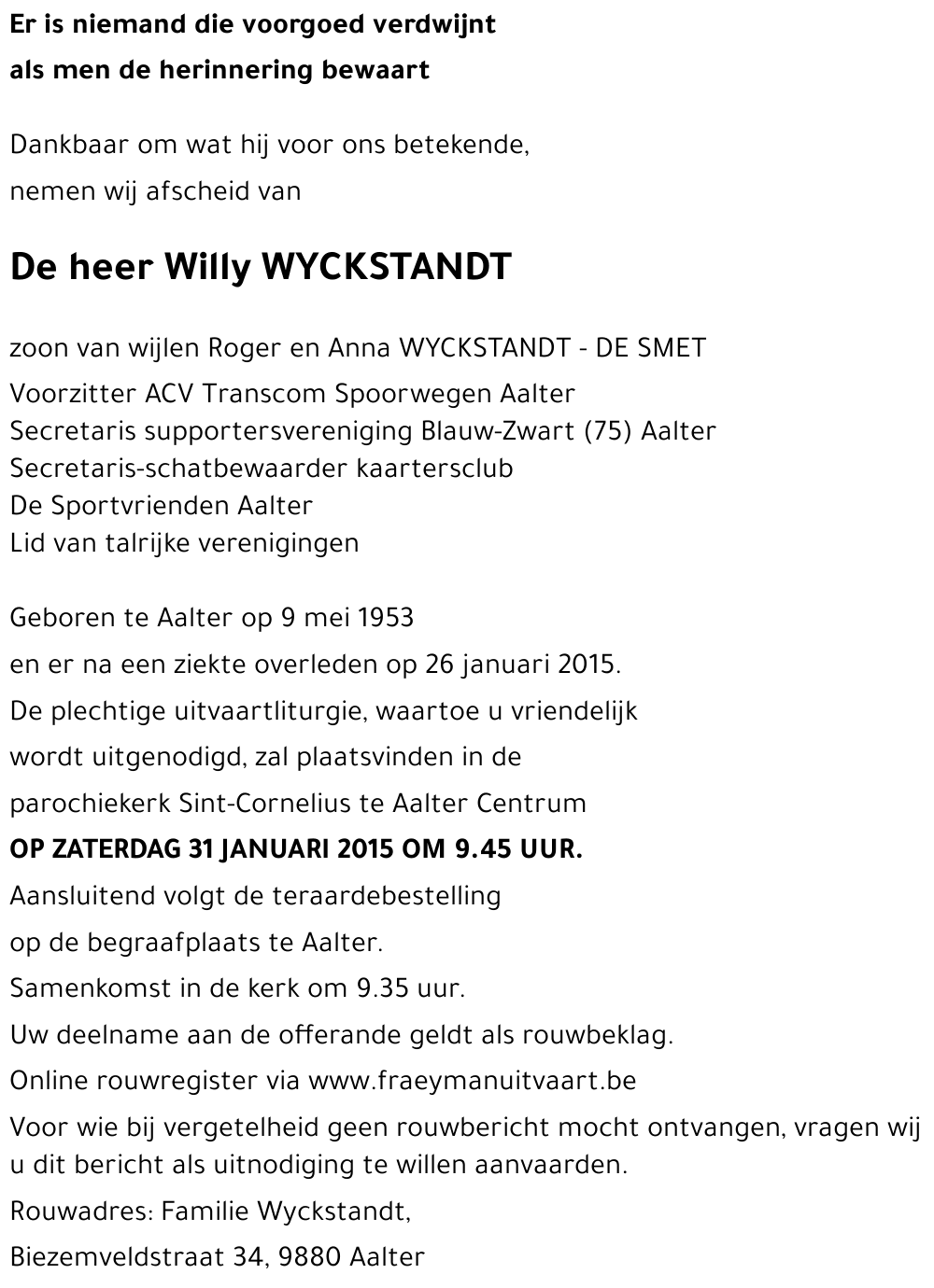 Willy WYCKSTANDT