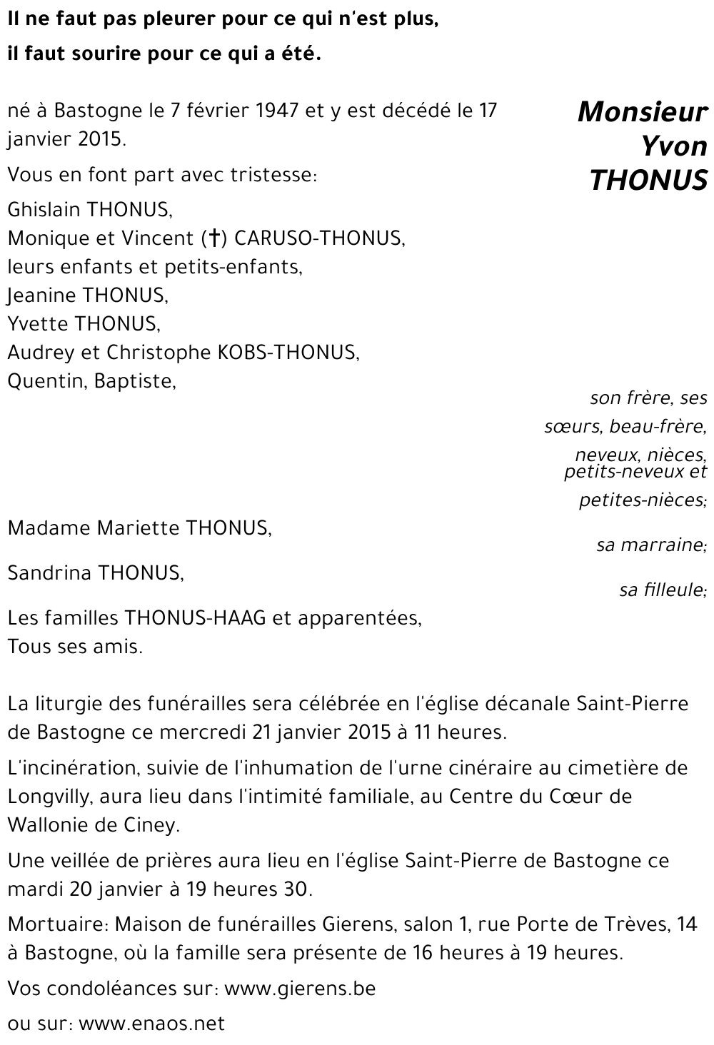 Yvon THONUS