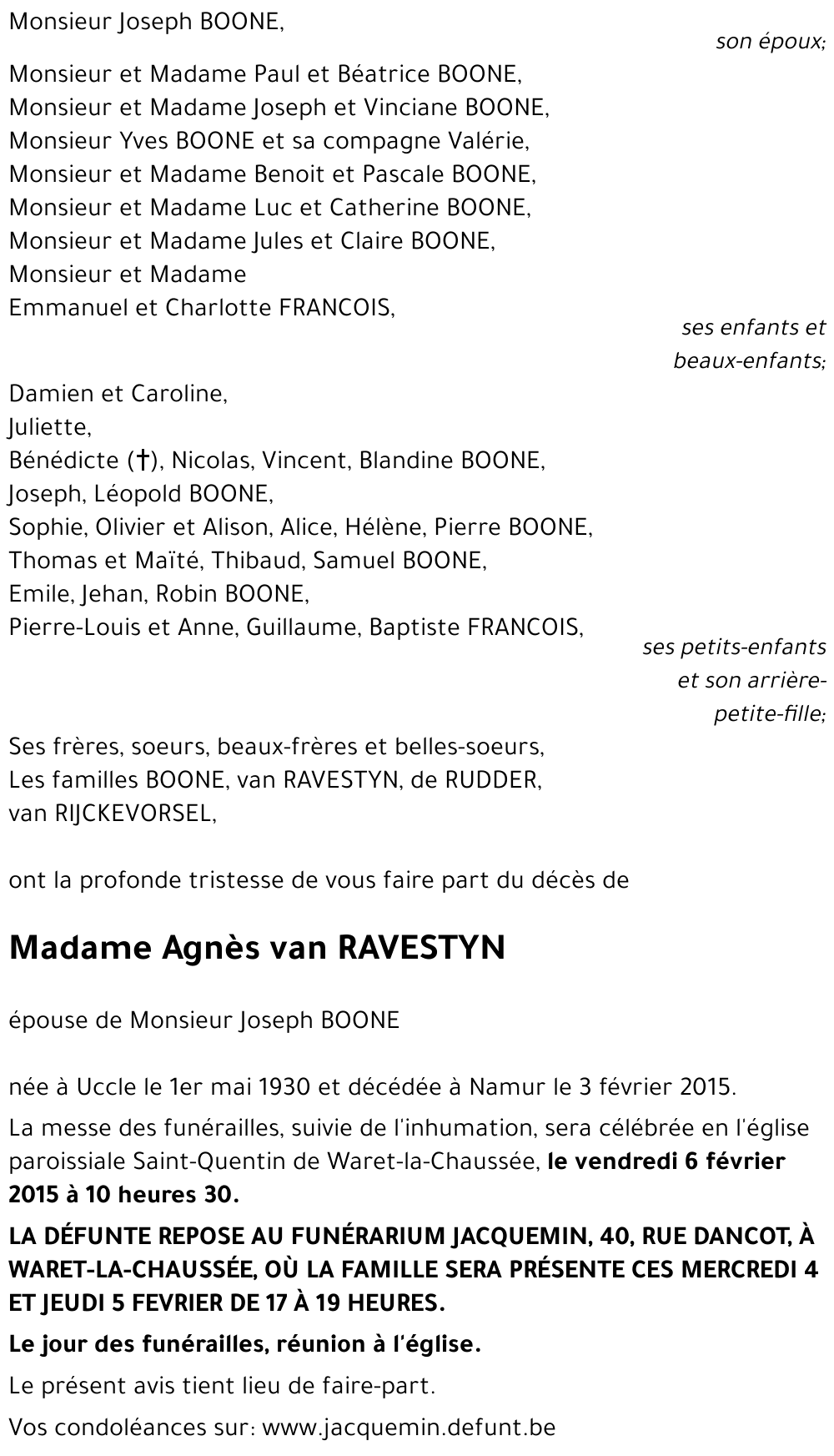 Agnès van RAVESTYN