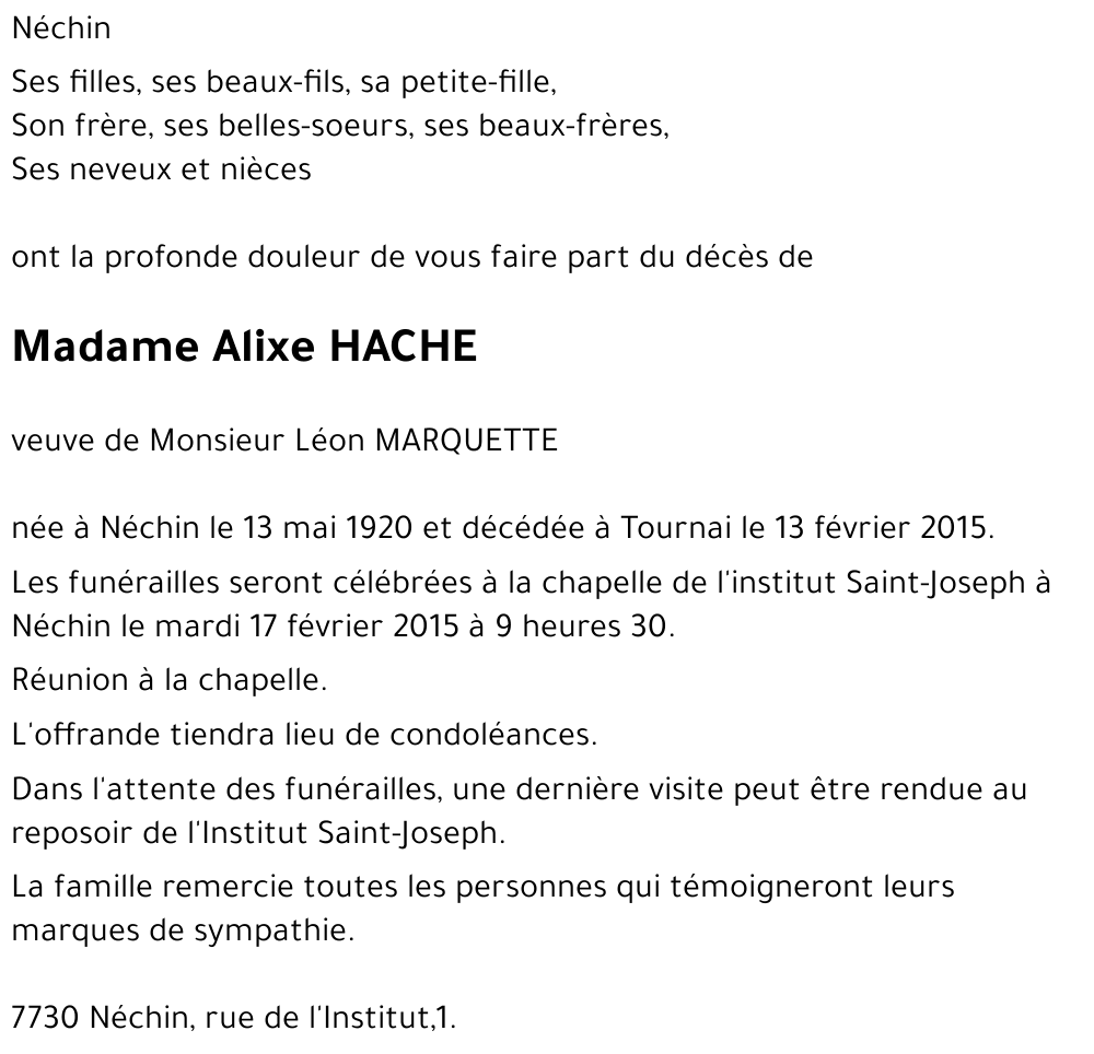Alixe HACHE