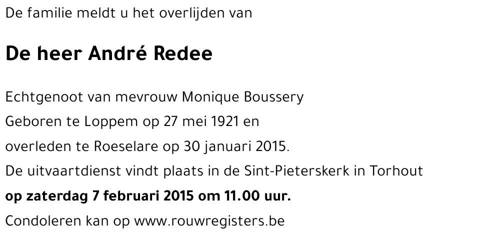 André Redee