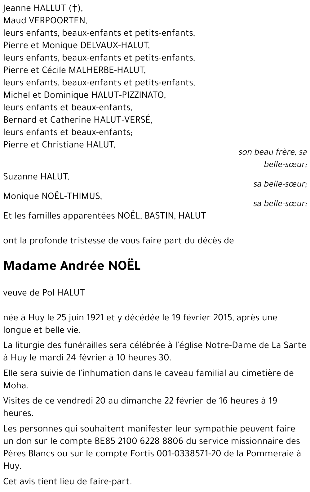 Andrée NOËL