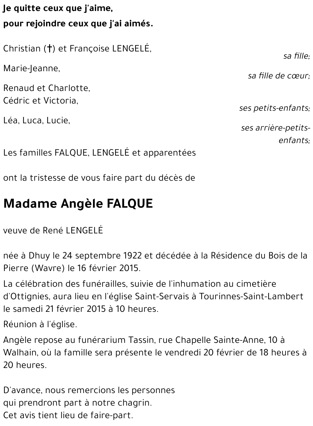 Angèle FALQUE