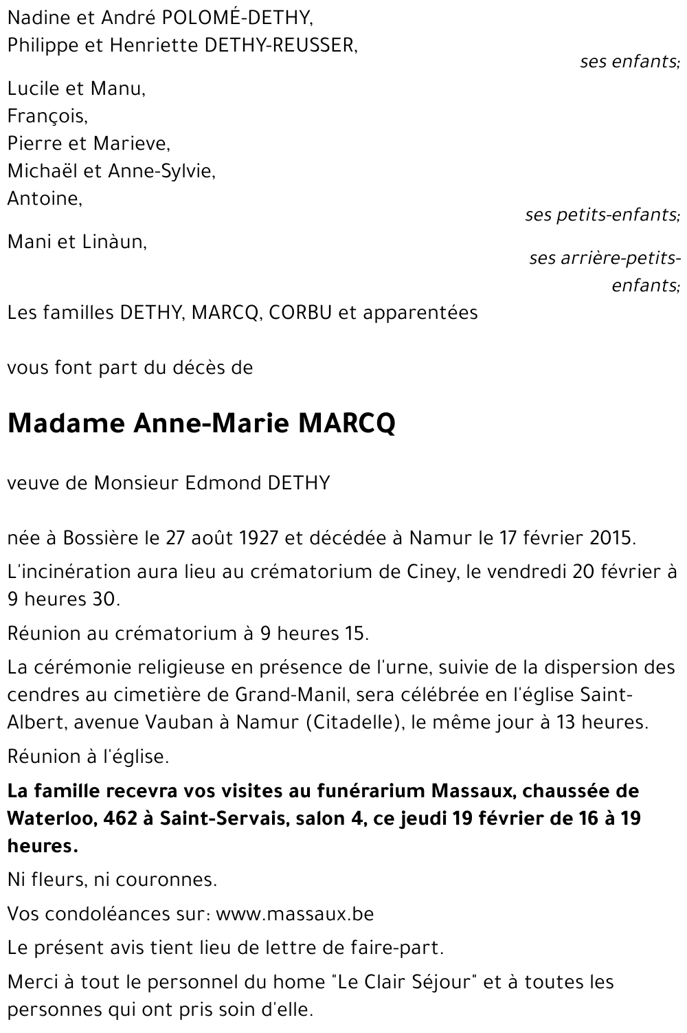 Anne-Marie MARCQ