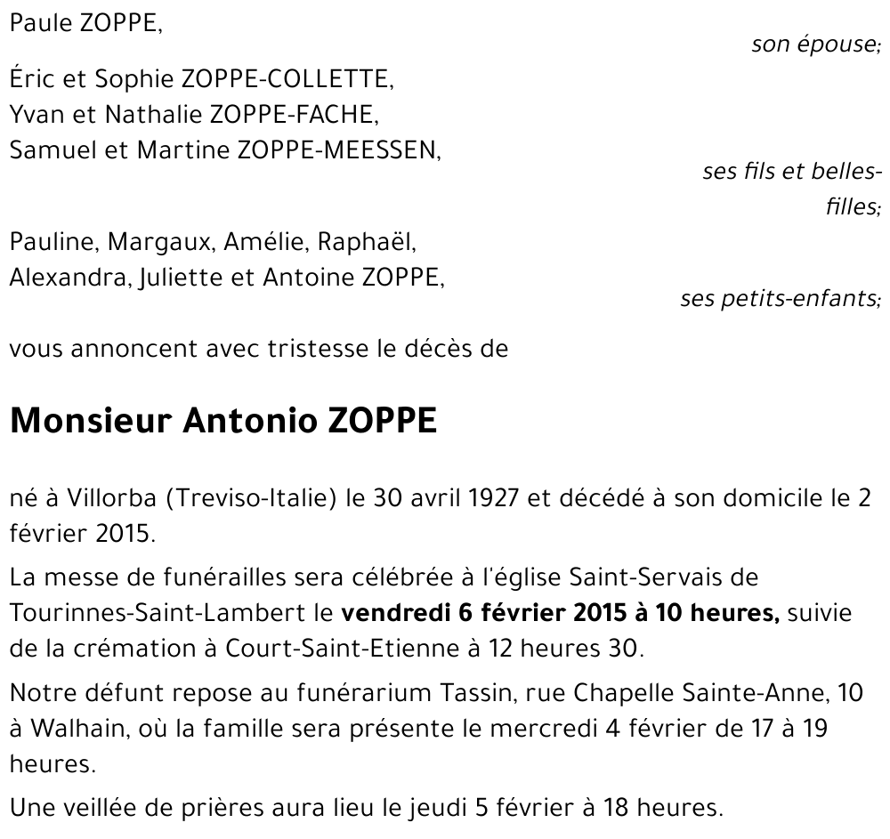 Antonio ZOPPE