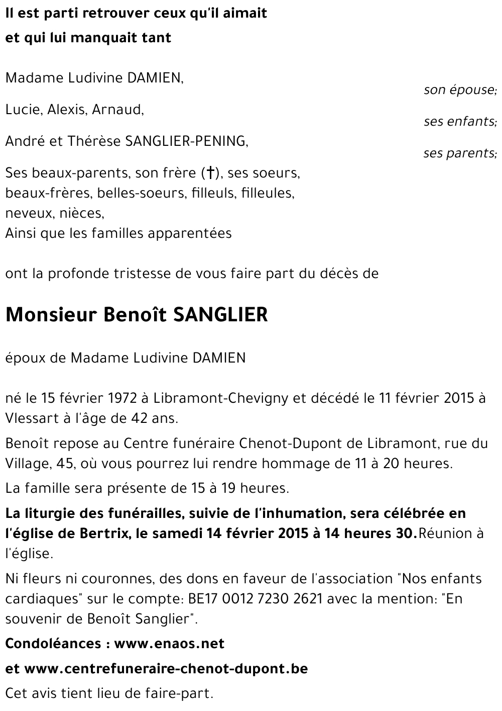 Benoît SANGLIER