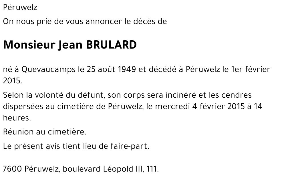 BRULARD Jean