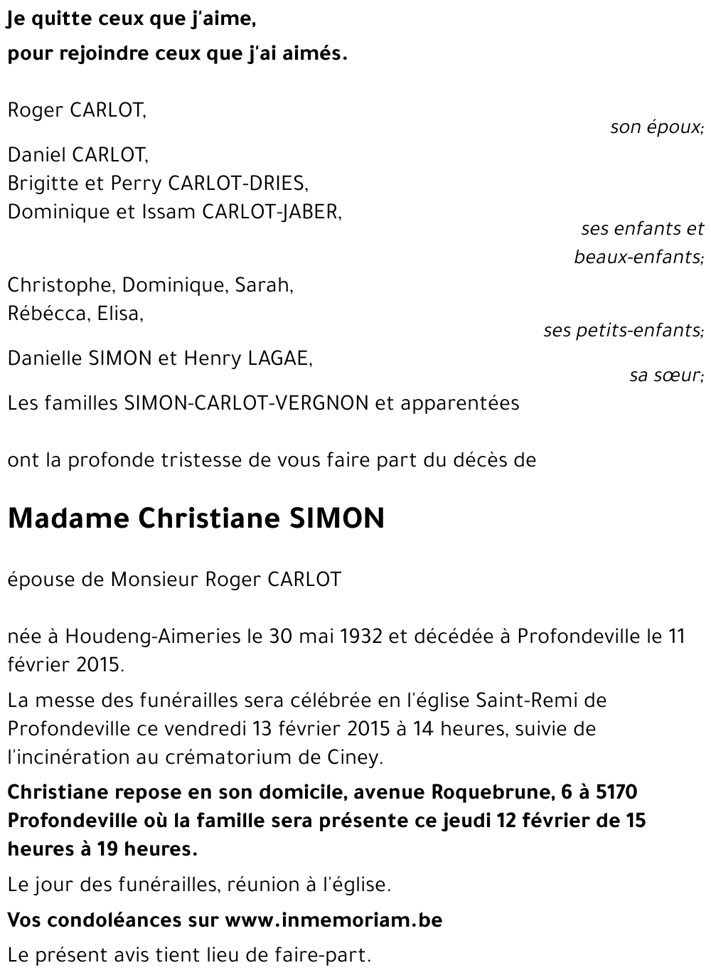 Christiane SIMON