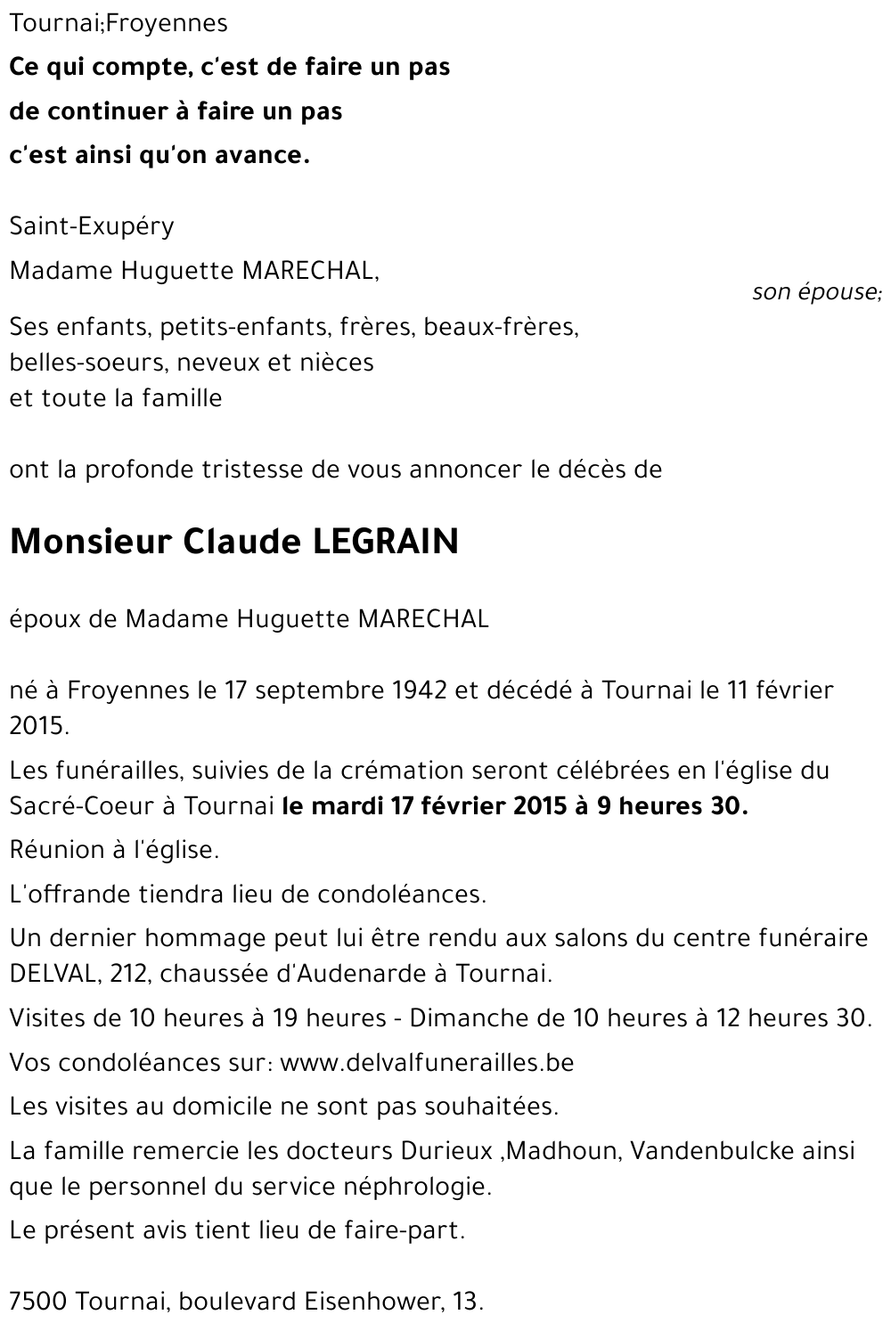 Claude LEGRAIN