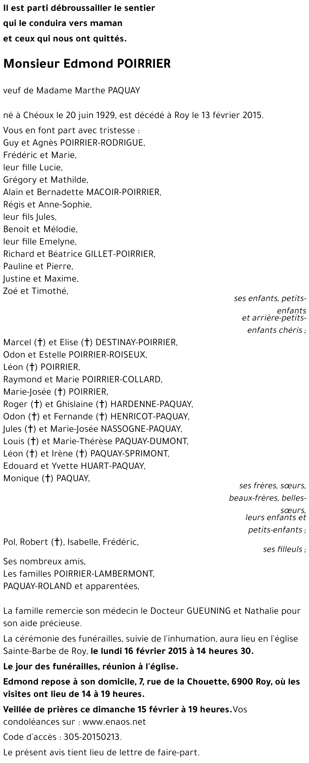 Edmond POIRRIER