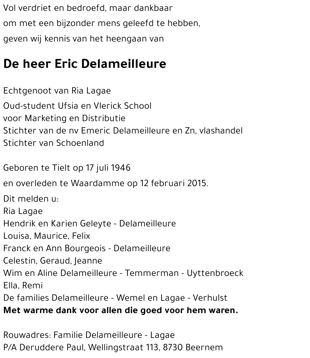 Eric Delameilleure