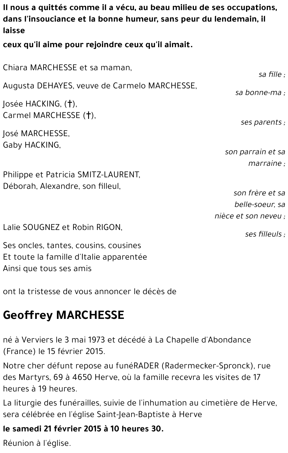 Geoffrey MARCHESSE