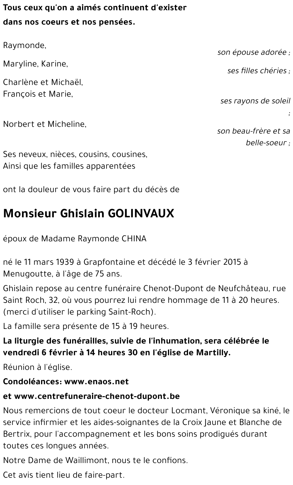 Ghislain GOLINVAUX