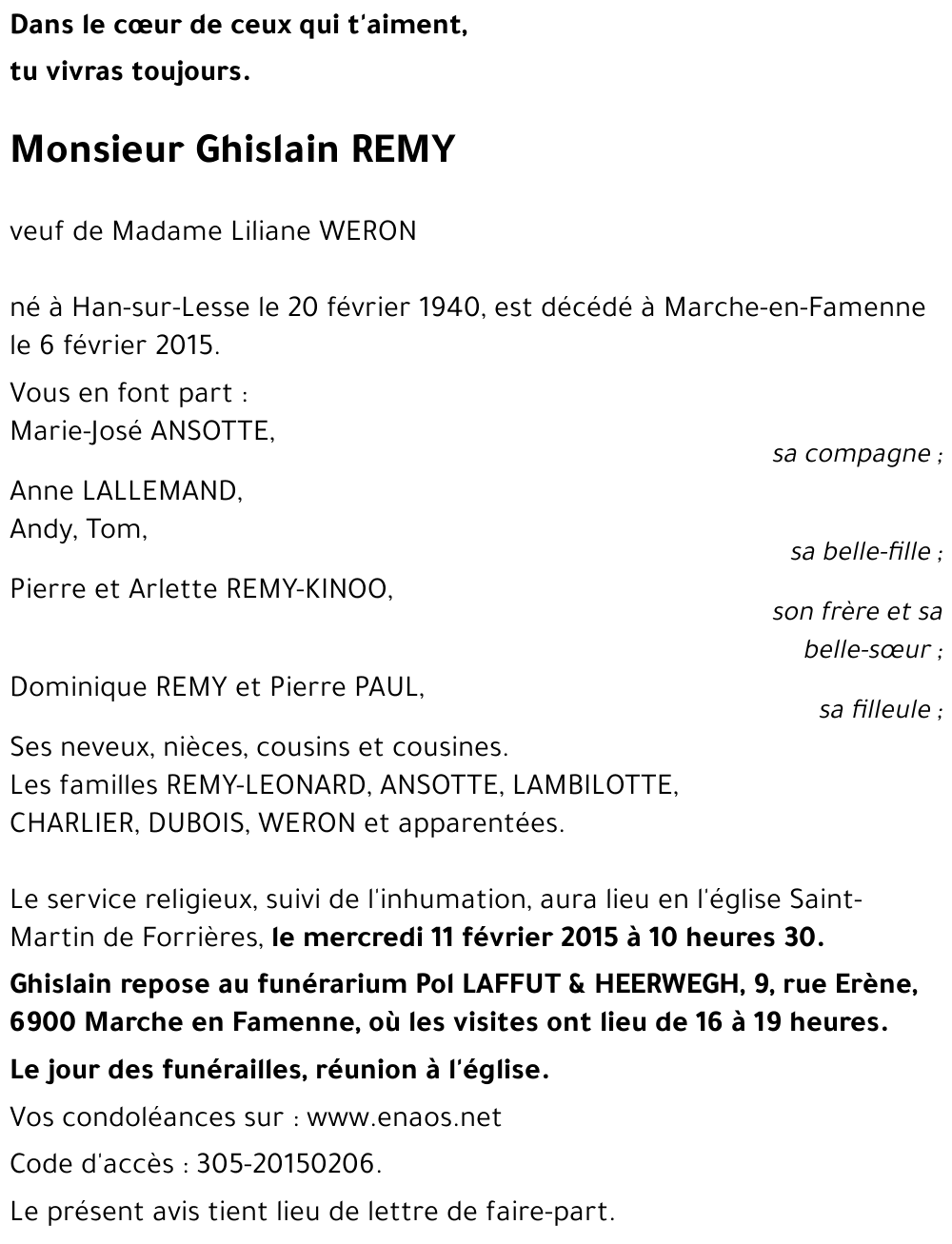 Ghislain REMY