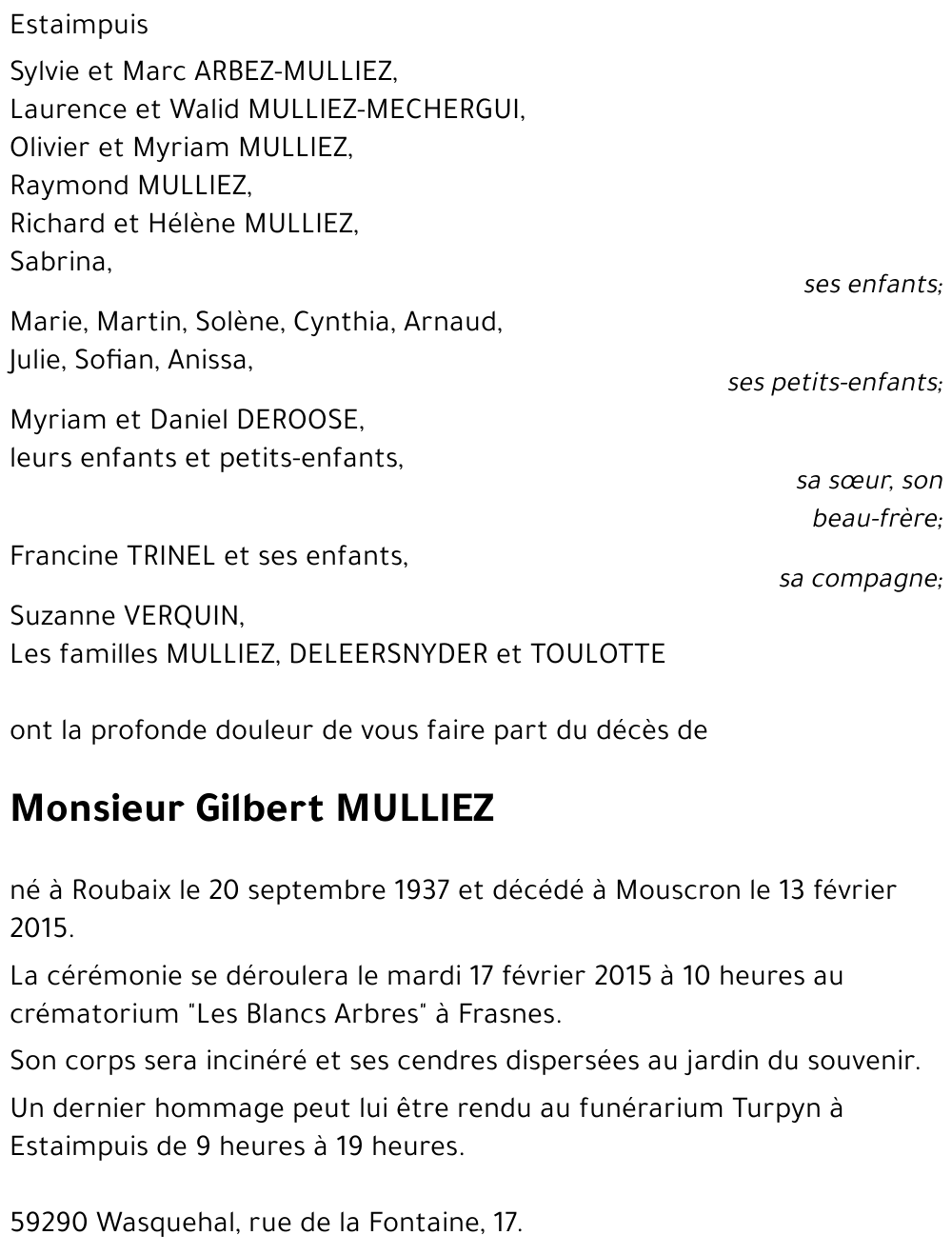 Gilbert MULLIEZ