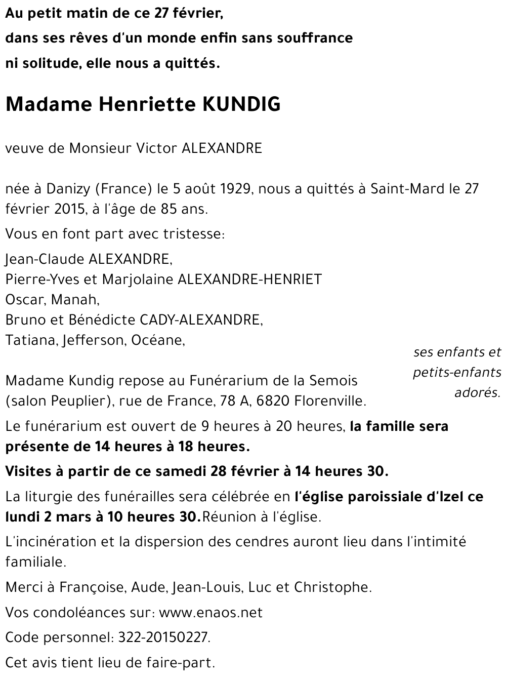 Henriette KUNDIG
