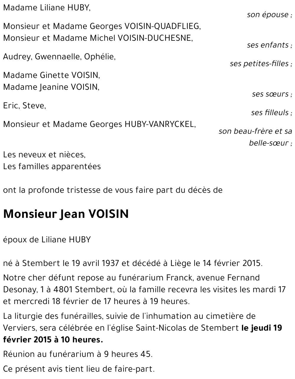 Jean VOISIN