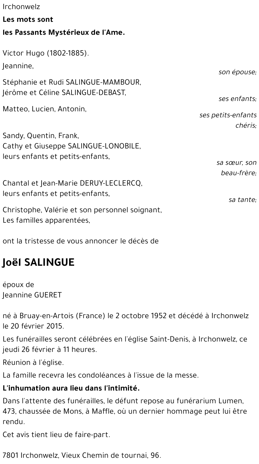 Joël SALINGUE