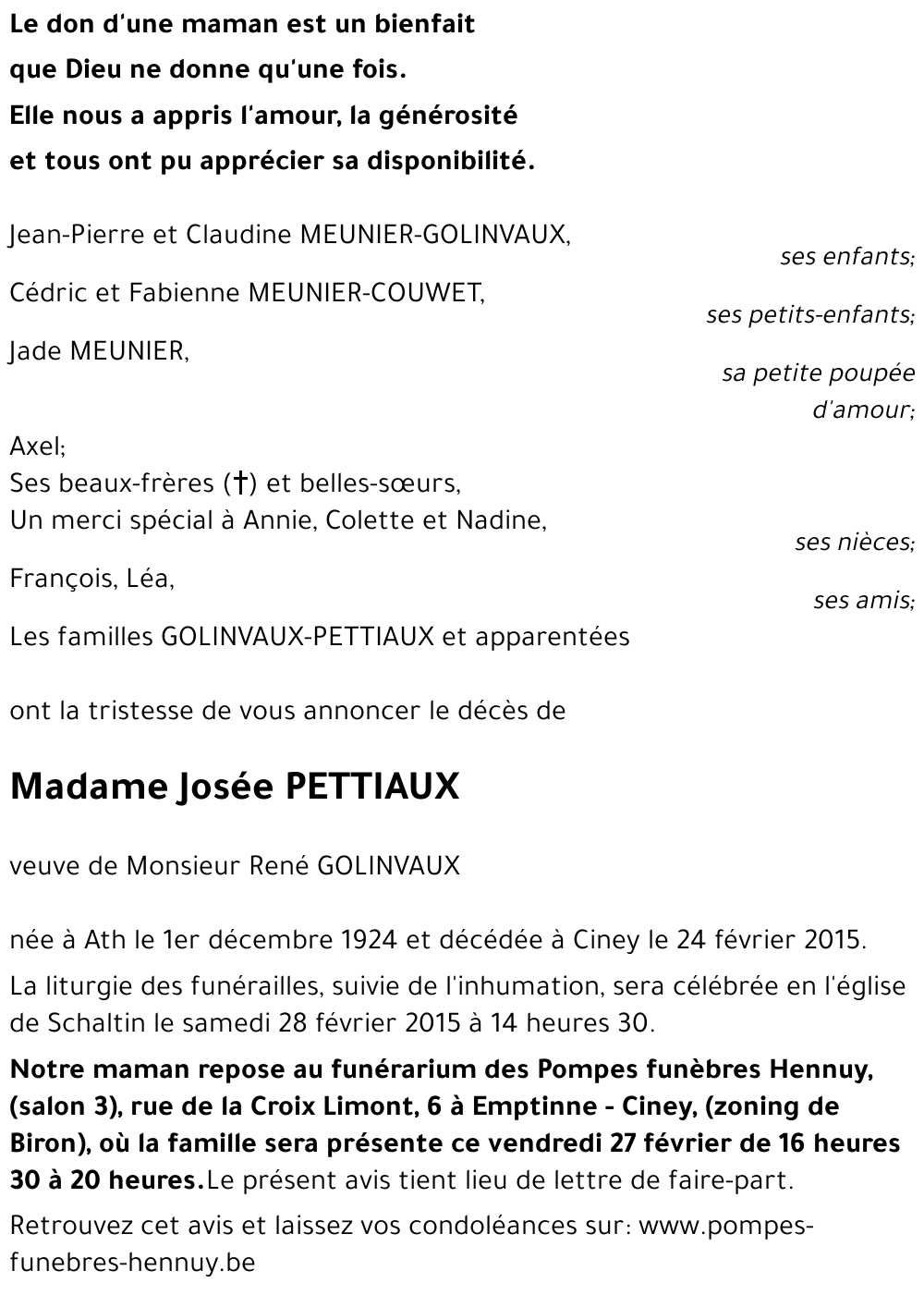 Josée PETTIAUX