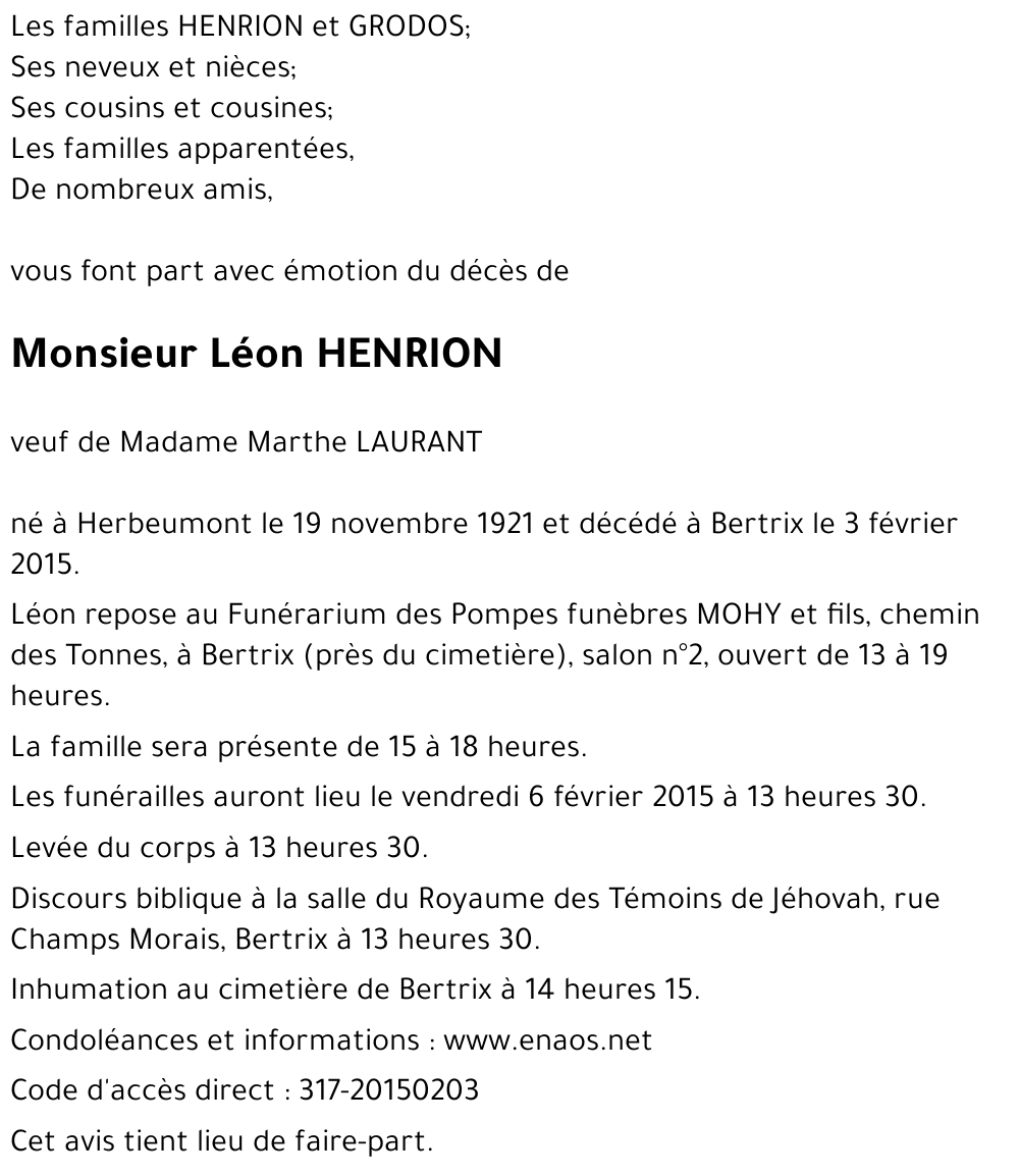 Léon HENRION