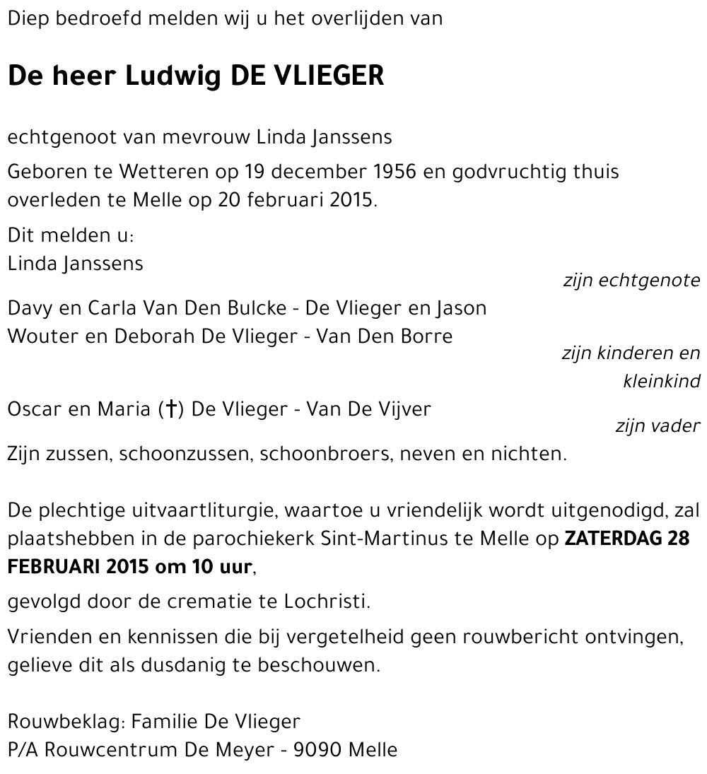 Ludwig De Vlieger