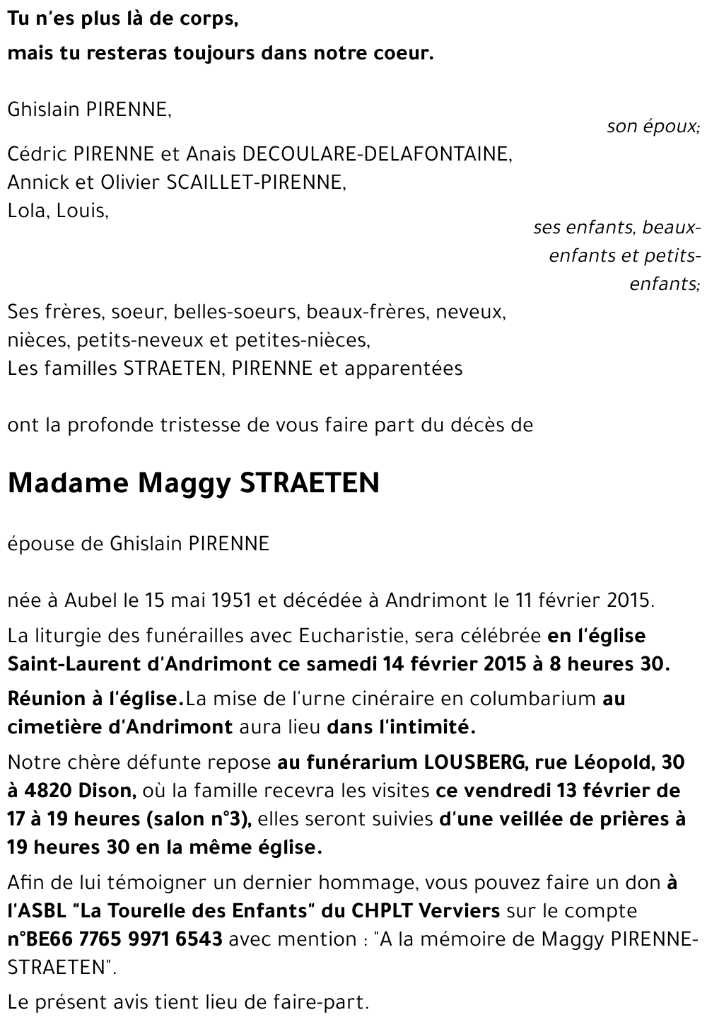 Maggy STRAETEN