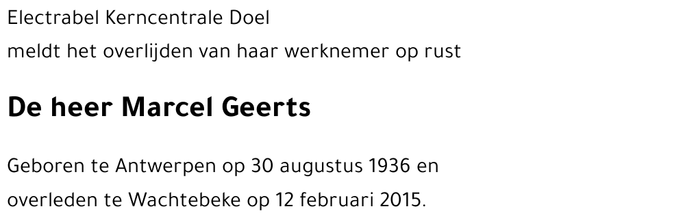 Marcel Geerts
