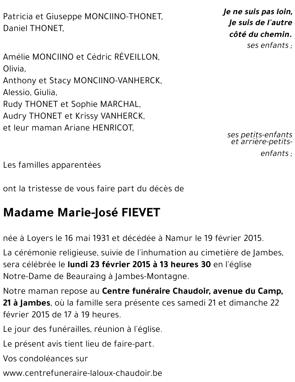 Marie-José FIEVET