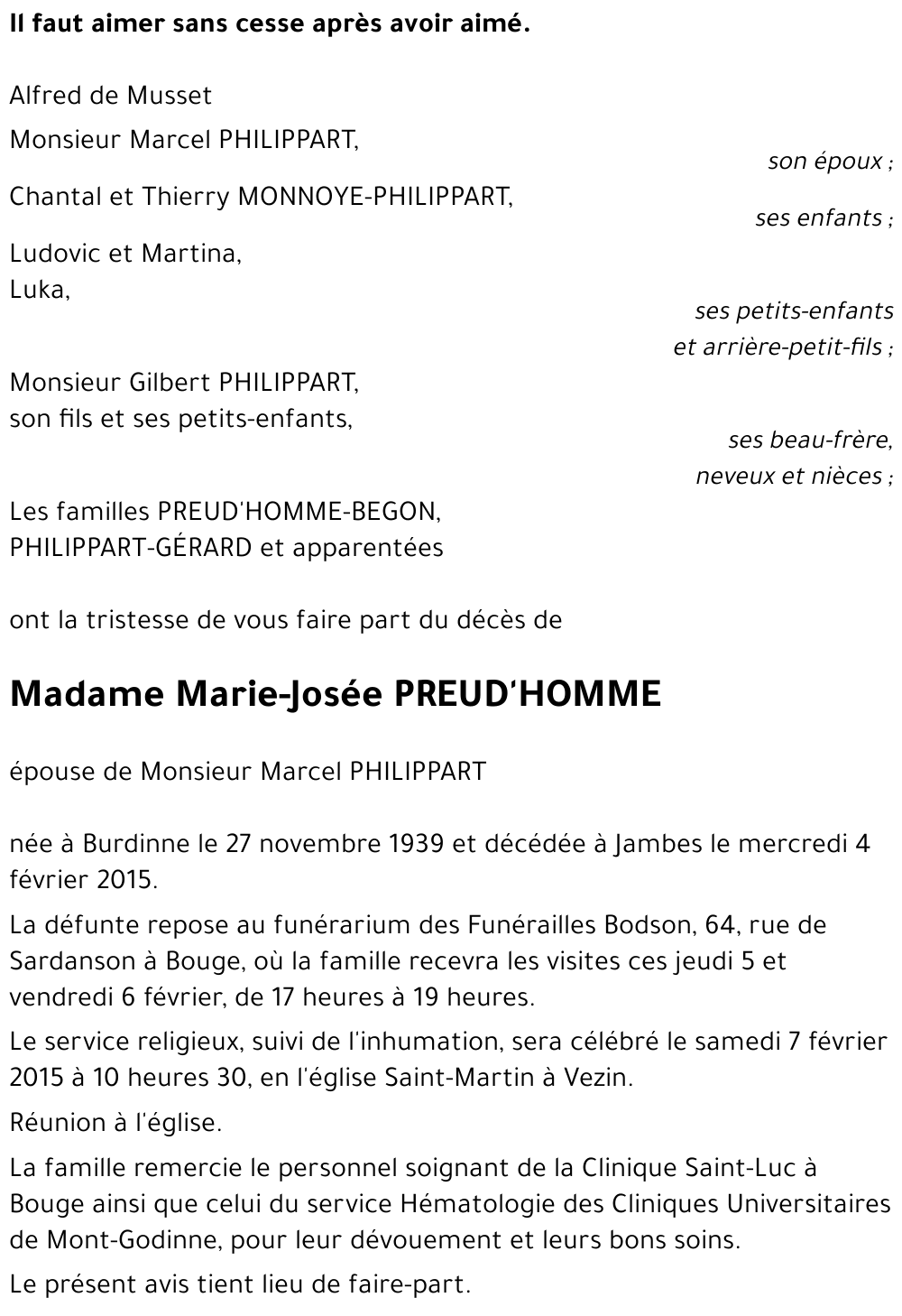 Marie-Josée PREUD'HOMME