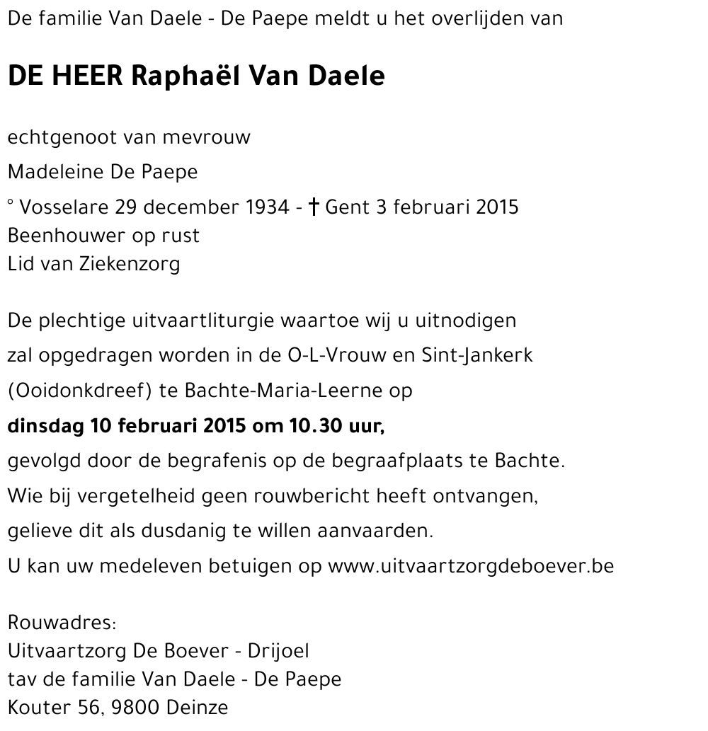 Raphaël Van Daele