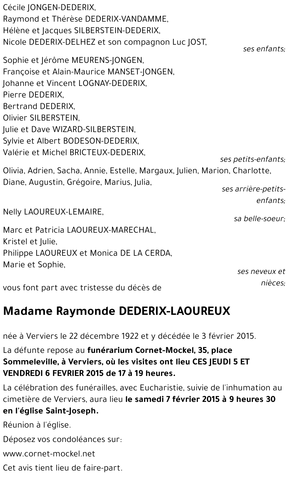 Raymonde LAOUREUX