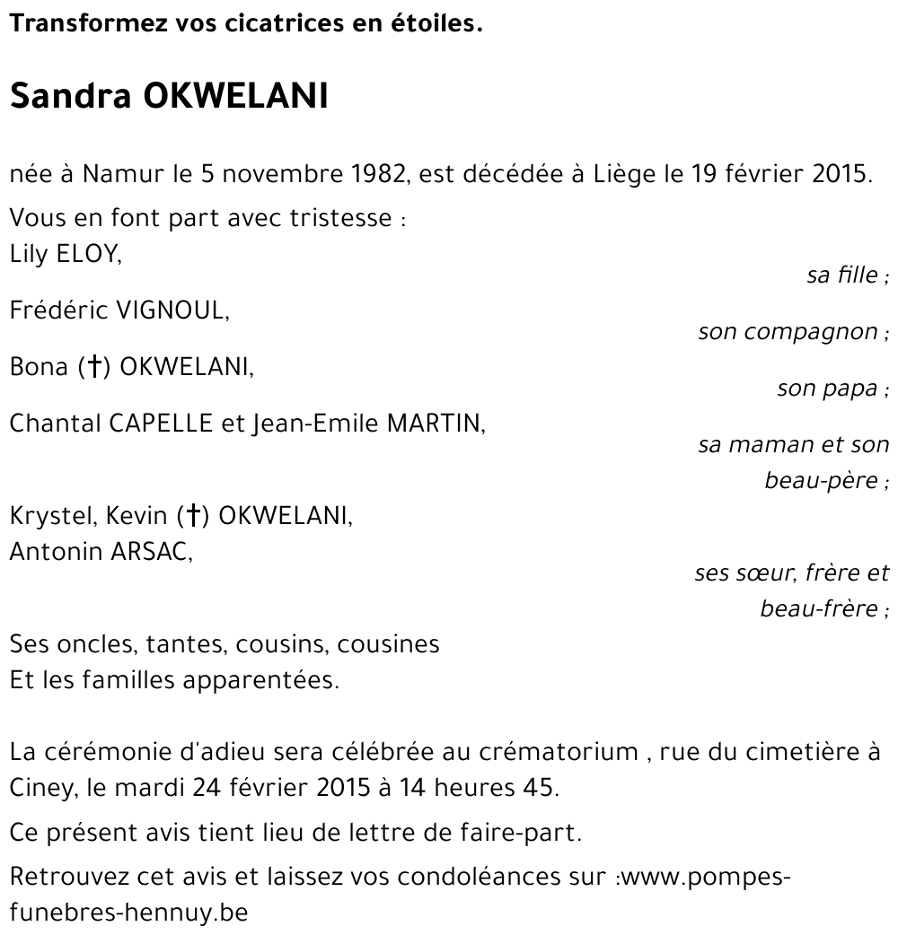 Sandra OKWELANI