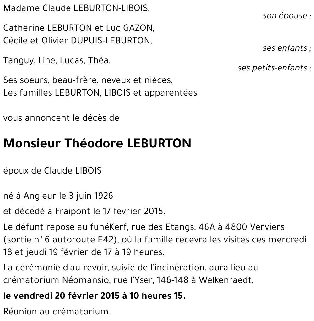 Thédore LEBURTON