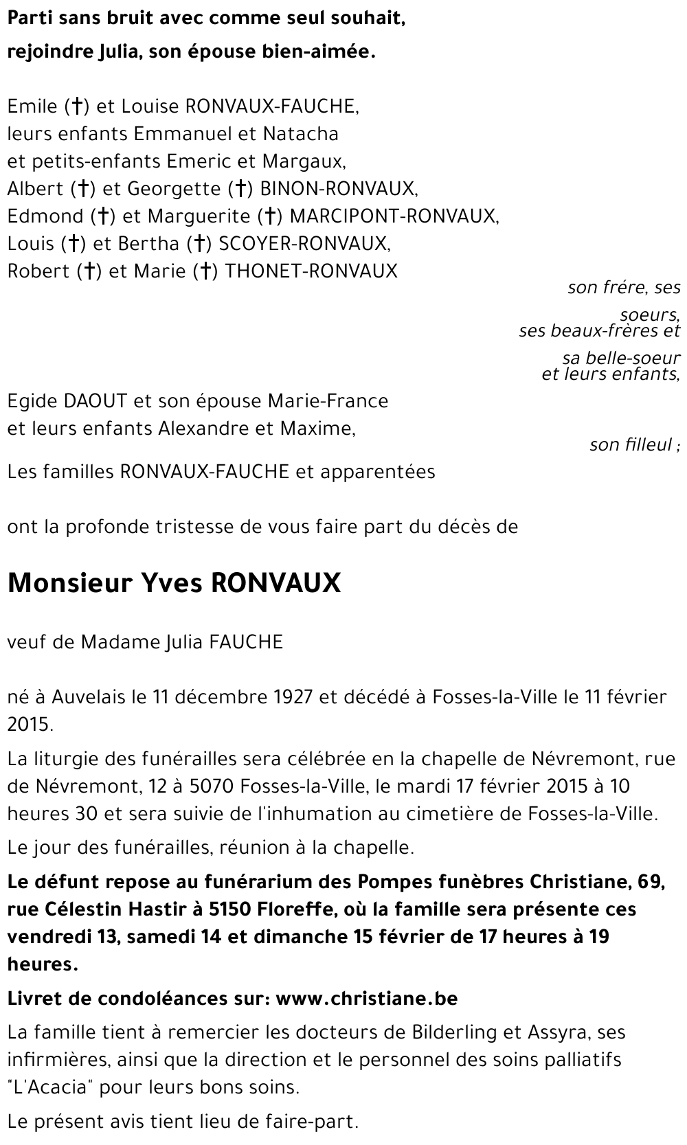 Yves RONVAUX